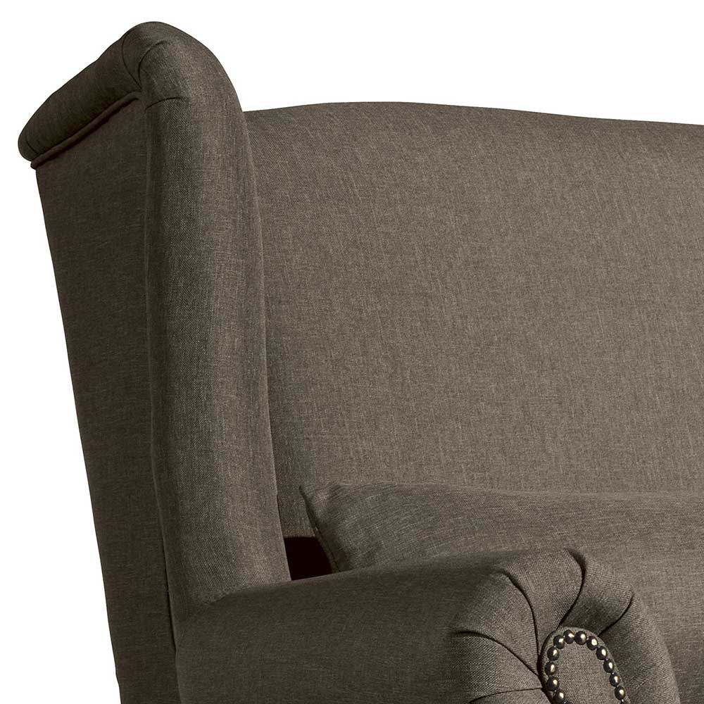 Beigegraues Sofa Tabitan im Vintage Look mit drei Sitzplätzen