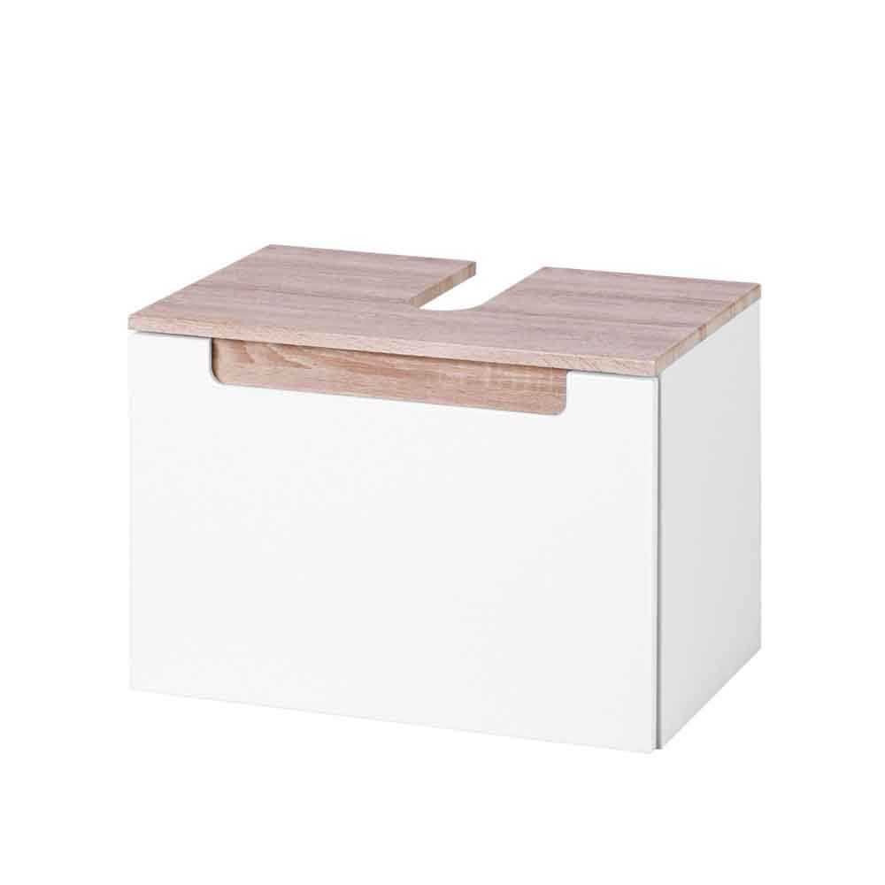 Badmöbel Set Select in Hochglanz Weiß (fünfteilig)