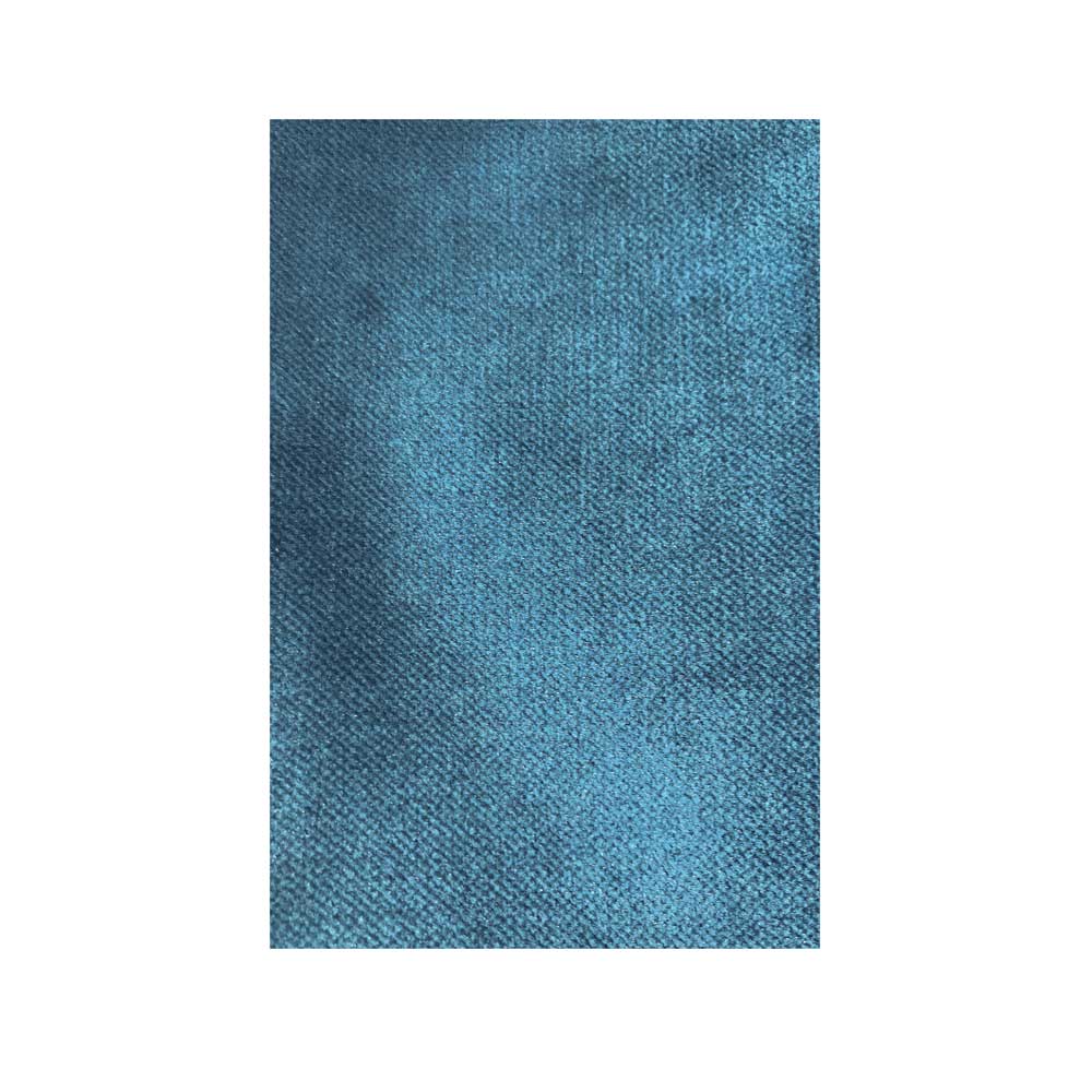 Design Sofa Domago in Blau mit samtigem Bezug