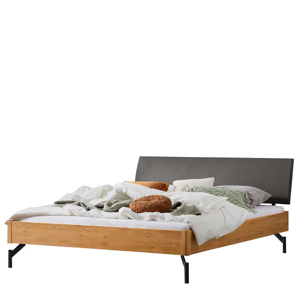 Hochwertiges Design Bett Adanassia 140x200 cm mit Vierfußgestell aus Metall