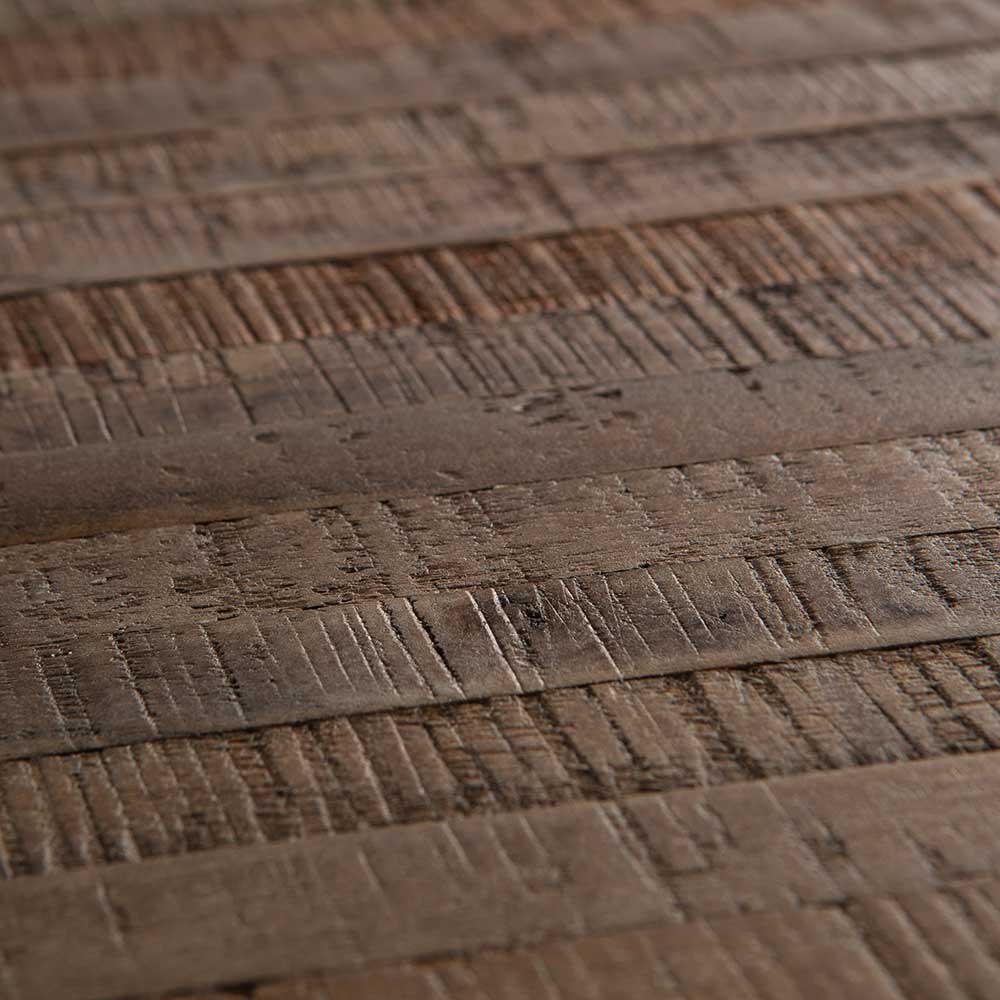 Esszimmerbank Acroma aus Teak Recyclingholz und Metall 160 cm breit
