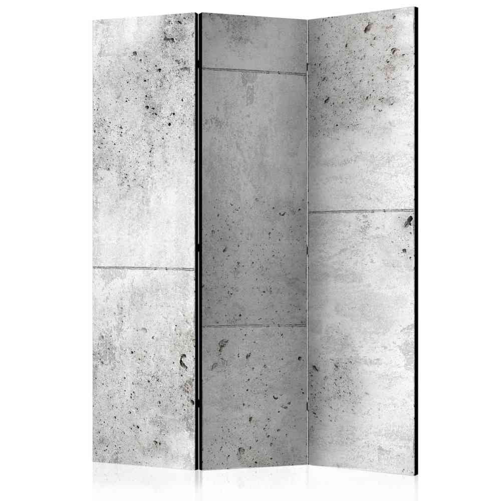 Spanische Wand Goro im Betonplatten Design 135 cm breit