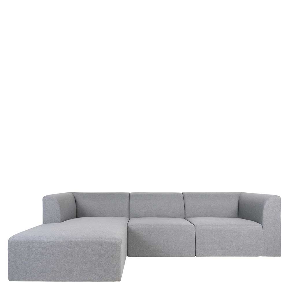 Premium Sofa Eckgarnitur Luan im Skandi Design aus Webstoff