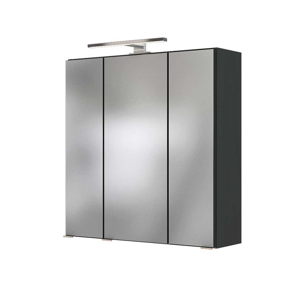 Design Waschtisch Set Trostina in Graugrün und Dunkelgrau 60 cm breit (zweiteilig)