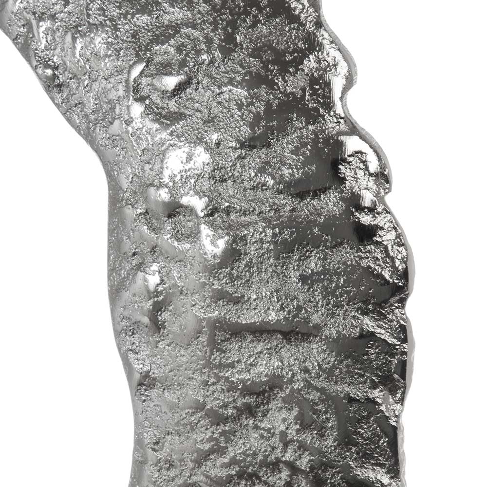 Metall Deko Gracioso in Silberfarben 44 cm hoch - 31 cm breit