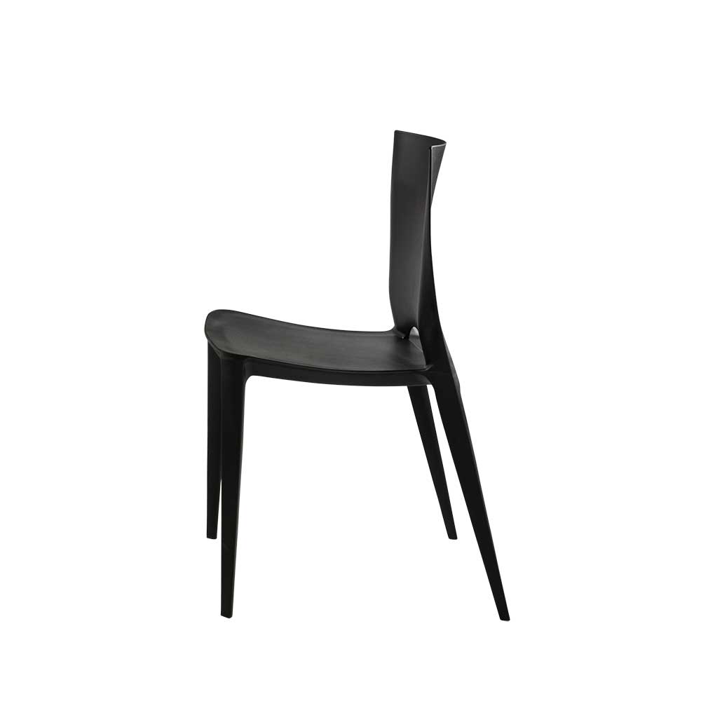 Stuhl Presto in Schwarz aus Kunststoff (4er Set)