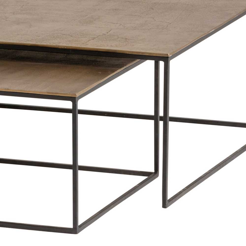 Wohnzimmer Tische Valbera mit quadratischer Tischplatte 40 cm hoch (zweiteilig)