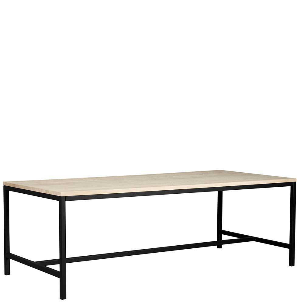 Tischgruppe Ianca im Industry Design mit 220 cm Tisch (fünfteilig)