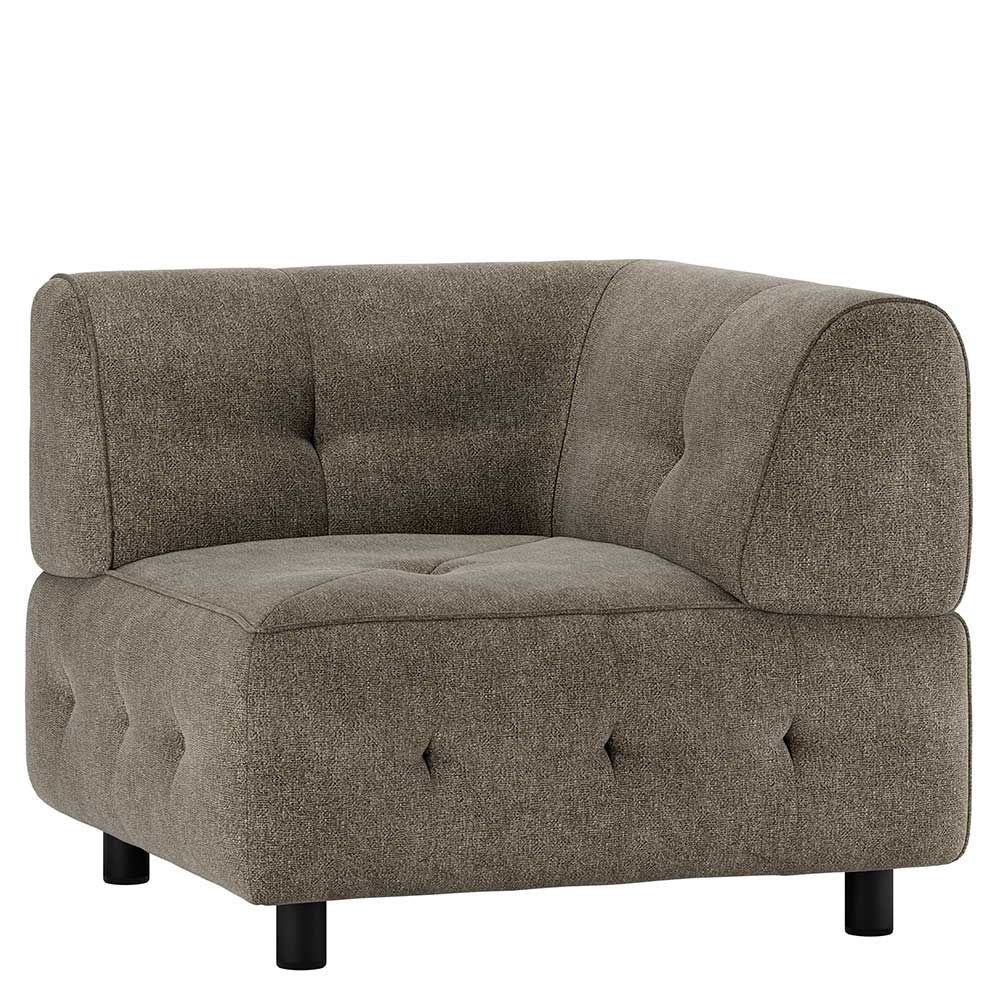 Couch Eckelement Flachgewebe Zitalian in Blassgrün 90 cm breit