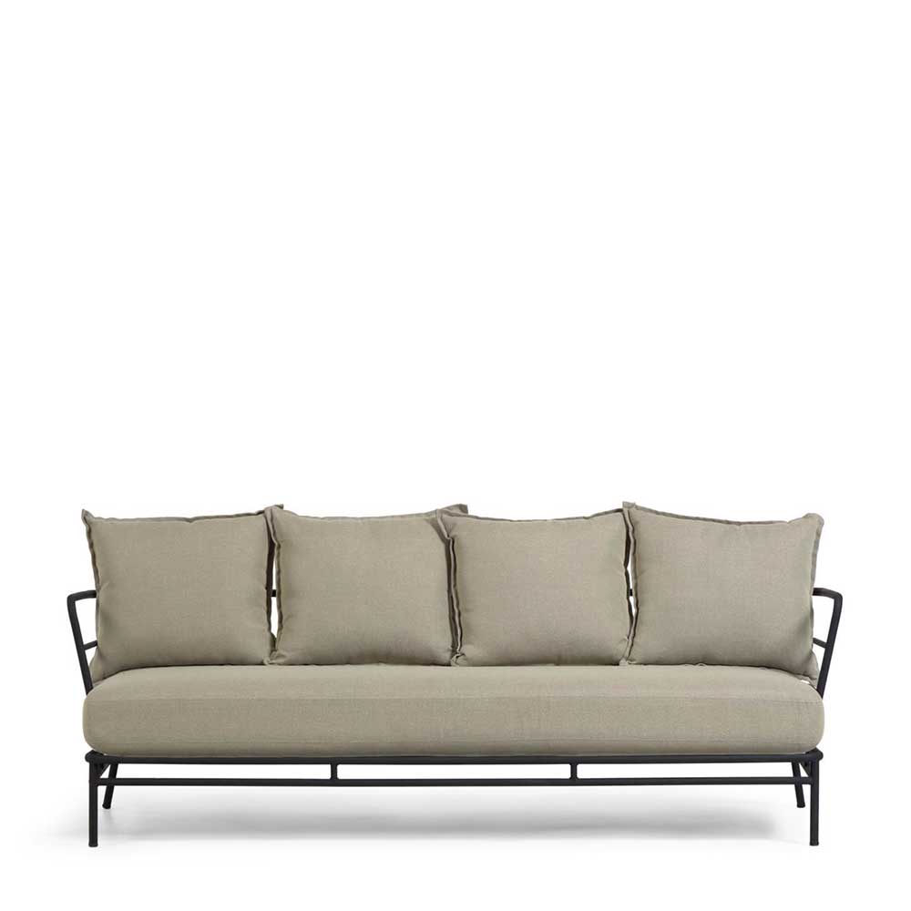 Lounge Sofa Athena mit Untergestell aus Metall für überdachte Terrasse