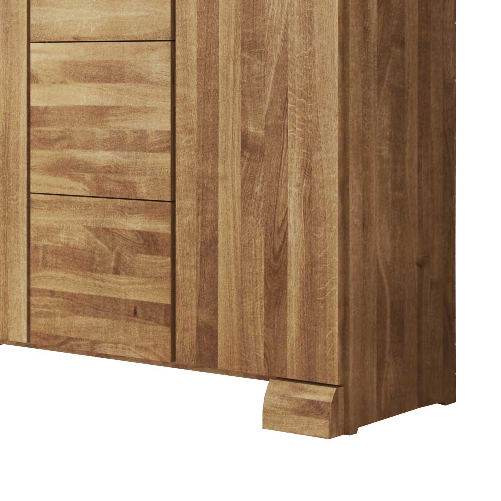 Massivholz Sideboard Sascora aus Wildeiche geölt 120 cm Landhaus