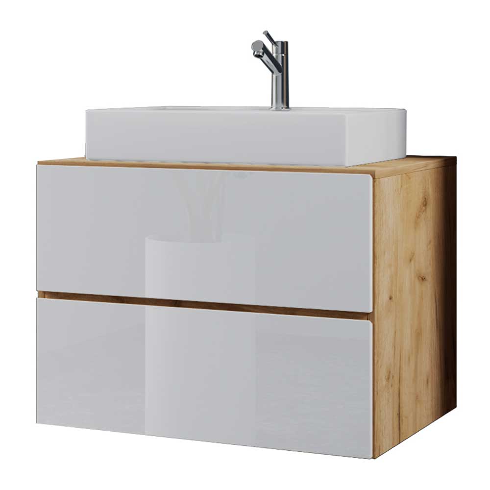 Unterbeckenschrank Entradaro in modernem Design mit zwei Schubladen