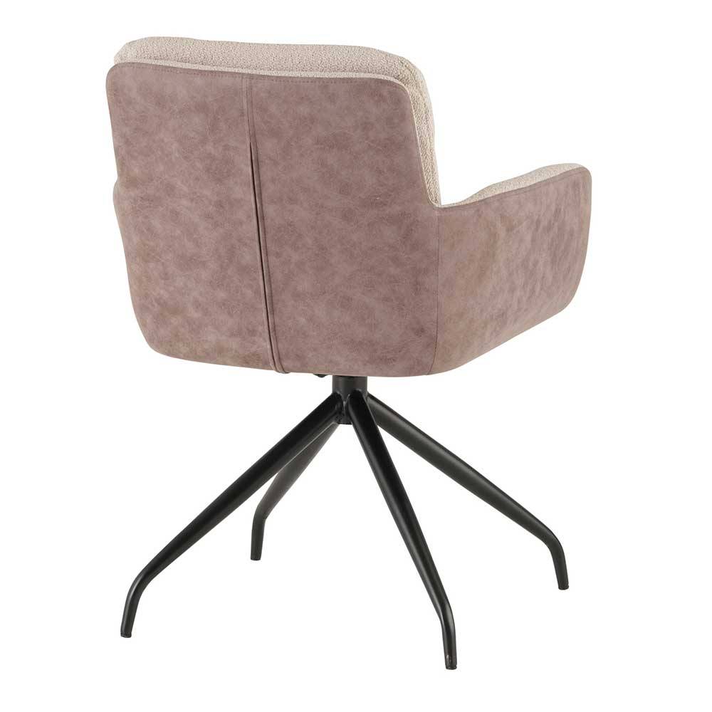 Esstisch Stühle Sunhide in modernem Design drehbar (2er Set)
