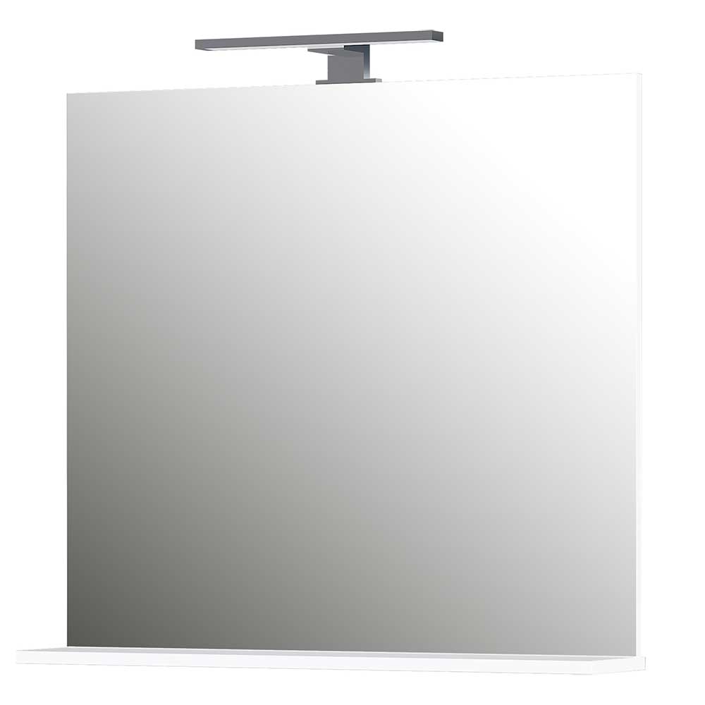 Badspiegel Reasna in Weiß mit LED Beleuchtung