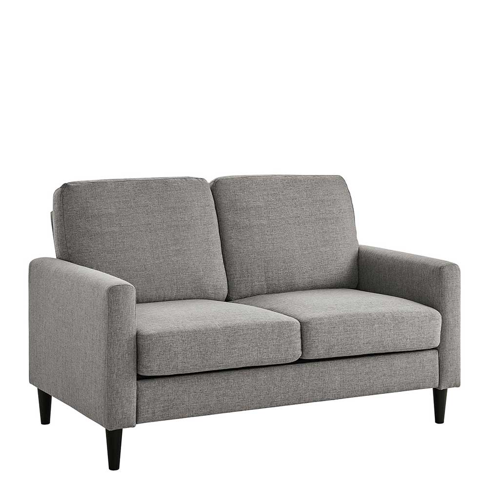 Modernes Zweier Sofa Jakimo in Grau mit 125 cm Sitzbreite
