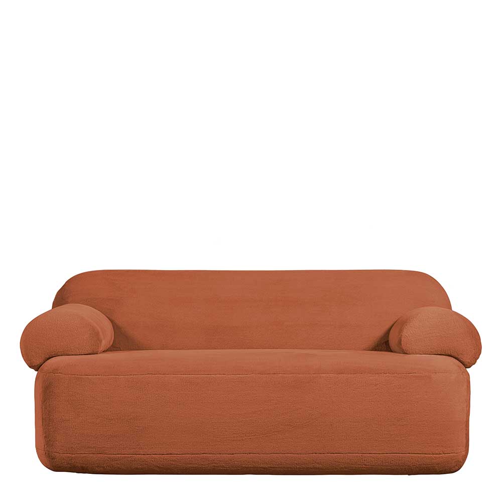 Zweisitzer Sofa Polar in modernem Design - Rostfarben
