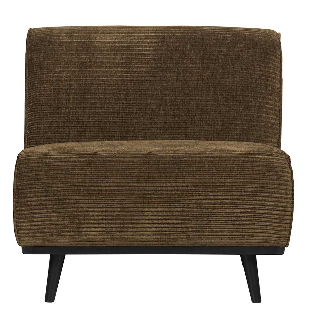 Modernes Sofa Modul Cord Fidan in Hellbraun 79 cm breit