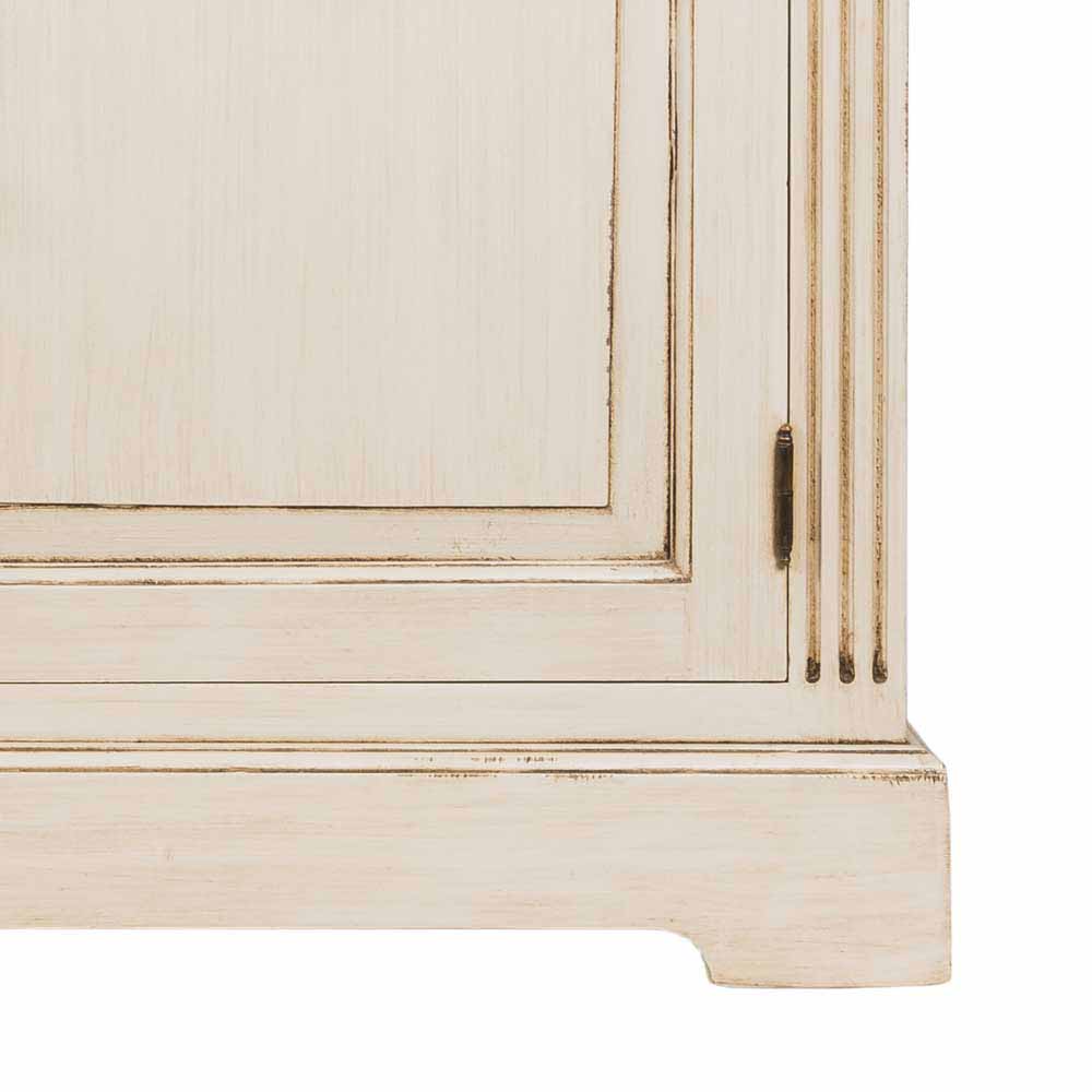 Sideboard Irons in Creme Weiß Holz im Vintage Design