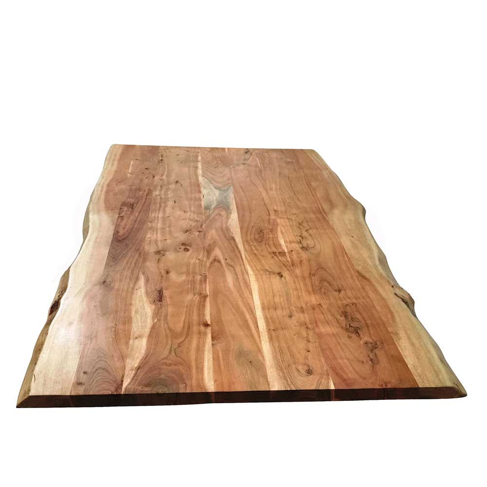 Esszimmer Tisch Hocumola mit Baumkanten Tischplatte aus Akazie Massivholz