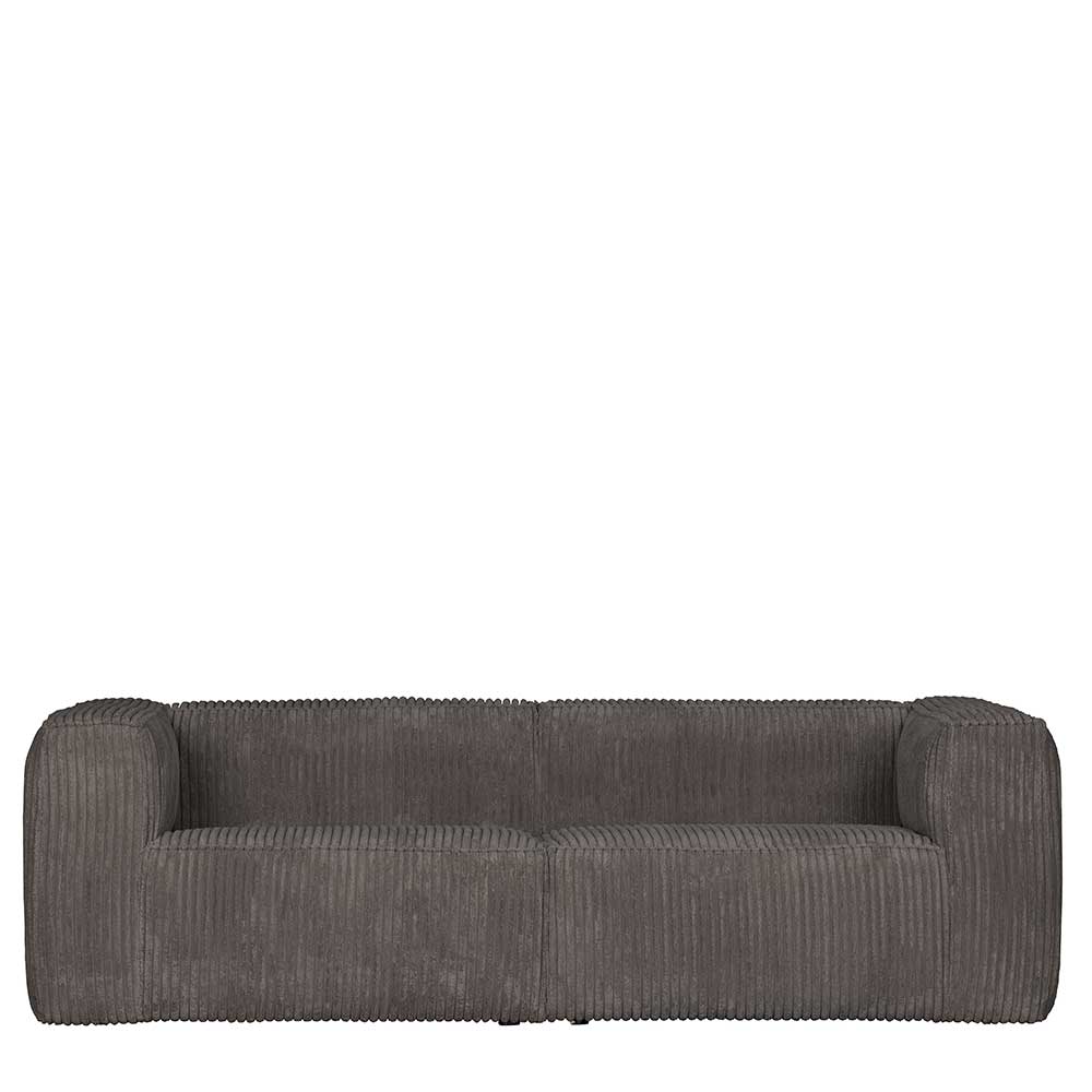 Dreisitzer Sofa Danuara mit Breitcord Bezug in modernem Design