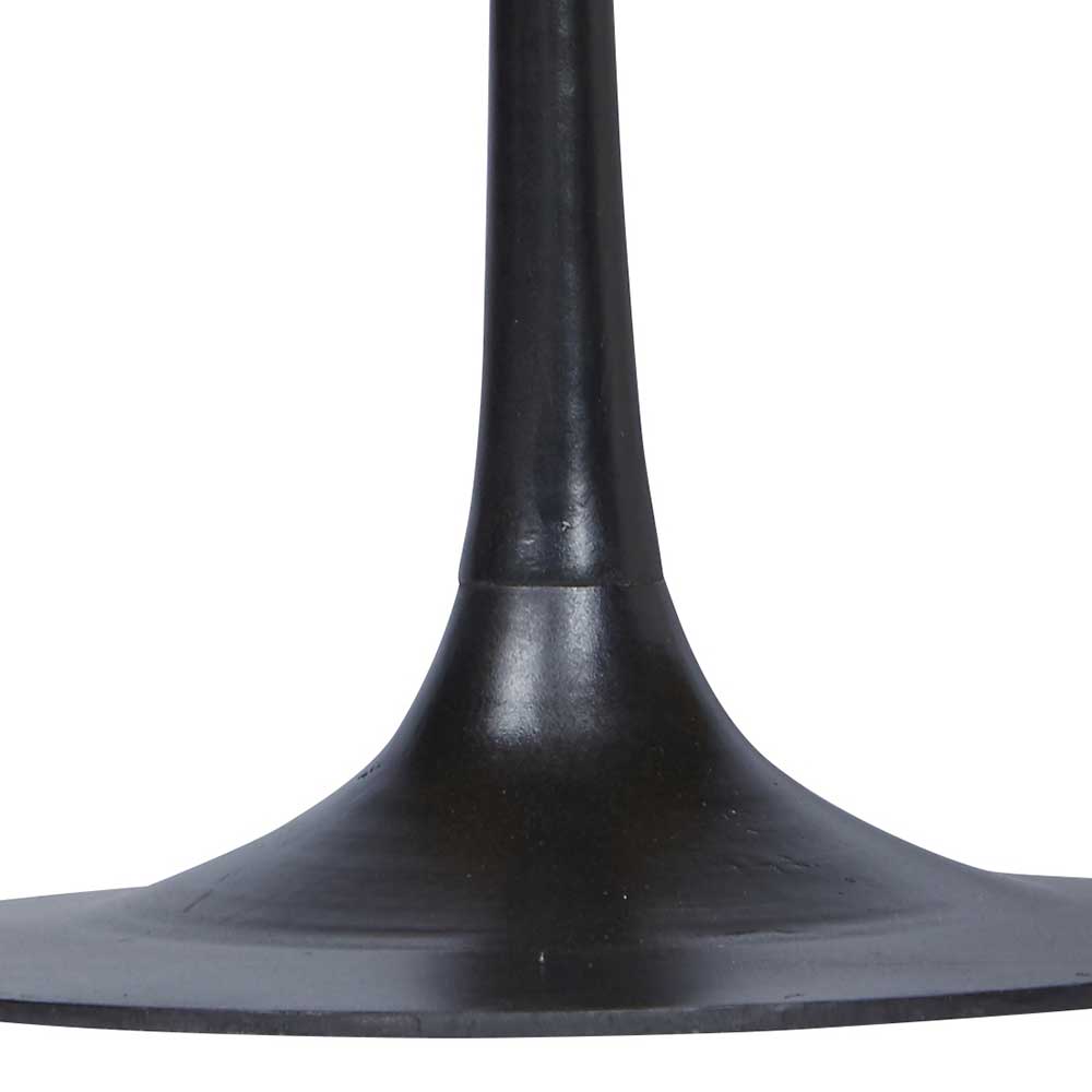 Massivholztisch Slavrio mit Trompetenfuß in Schwarz 120 cm breit