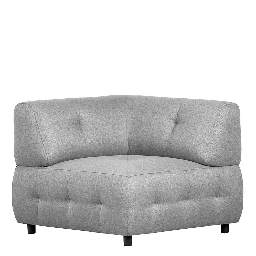 Couch Eckelement Flachgewebe Zitalian in Blassgrün 90 cm breit