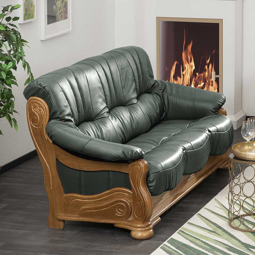Wohnzimmer Couch Hugo Made in Germany im rustikalen Stil