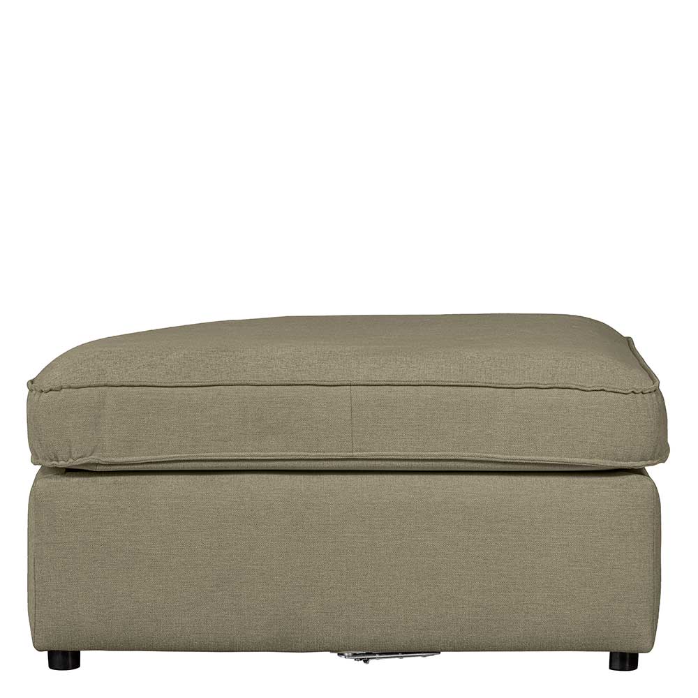 Graugrüner Couch Beistellhocker Menoria 97 cm breit und 46 cm hoch