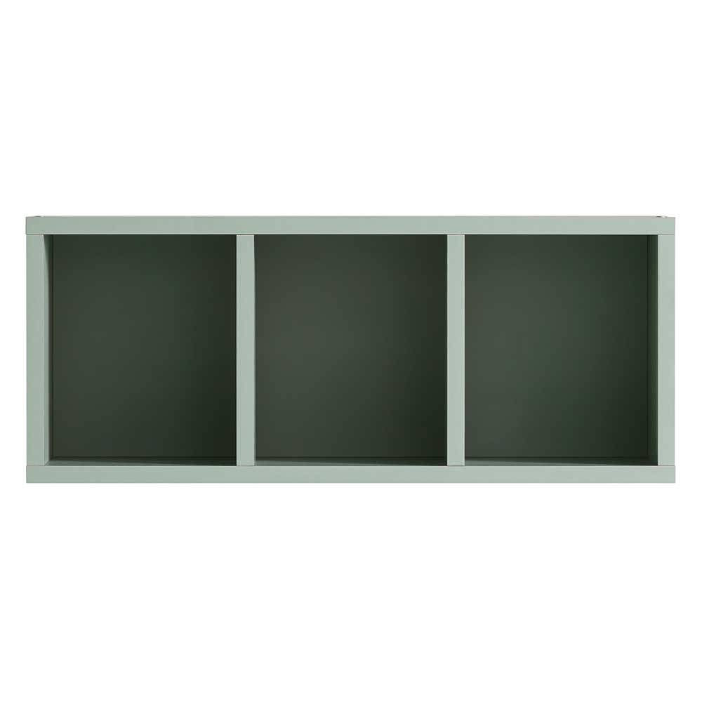 Badezimmer Regal Zytona in Graugrün 60 cm breit - 25 cm hoch