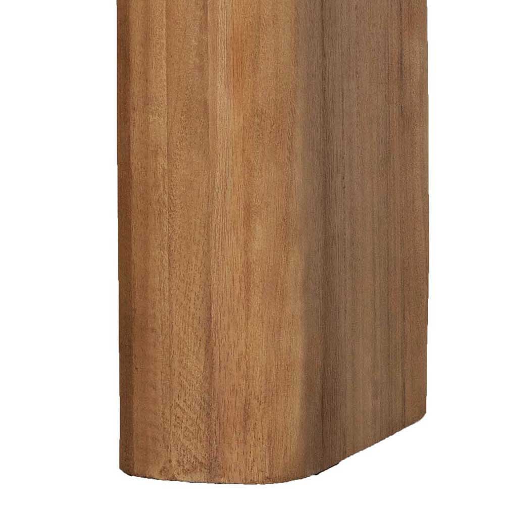 Japandi Sitzhocker Trioto aus Paulownia Massivholz 50 cm breit