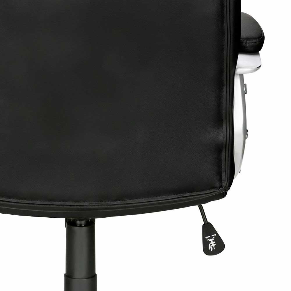 Büro Chefsessel Sempore in Schwarz Kunstleder mit verstellbarer Lehne