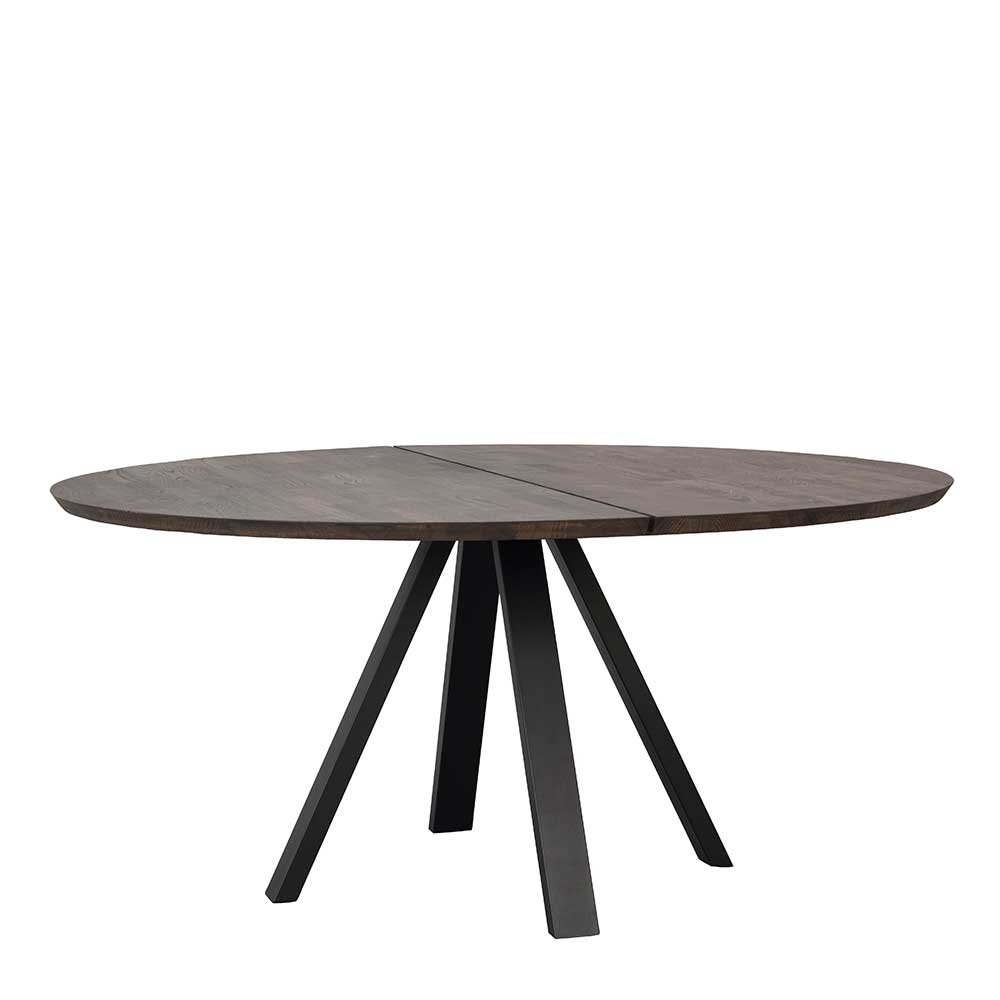 Tisch Esszimmer Argenta aus Eiche Massivholz mit Metallgestell