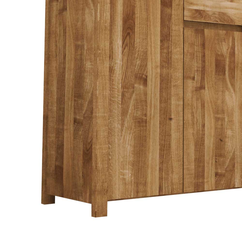Wohnzimmer Sideboard Rameira aus Wildeiche Massivholz geölt
