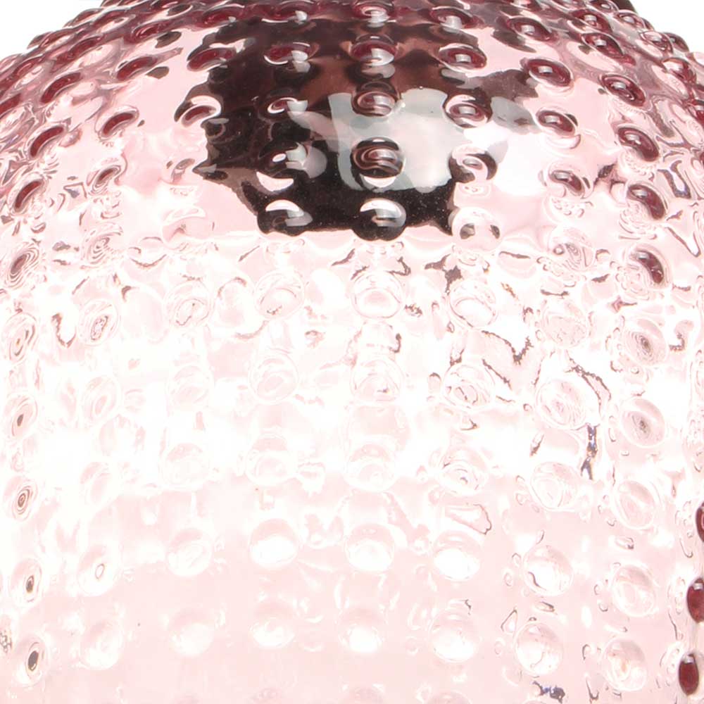 Glas Deckenlampe Macereta in Rosa modern