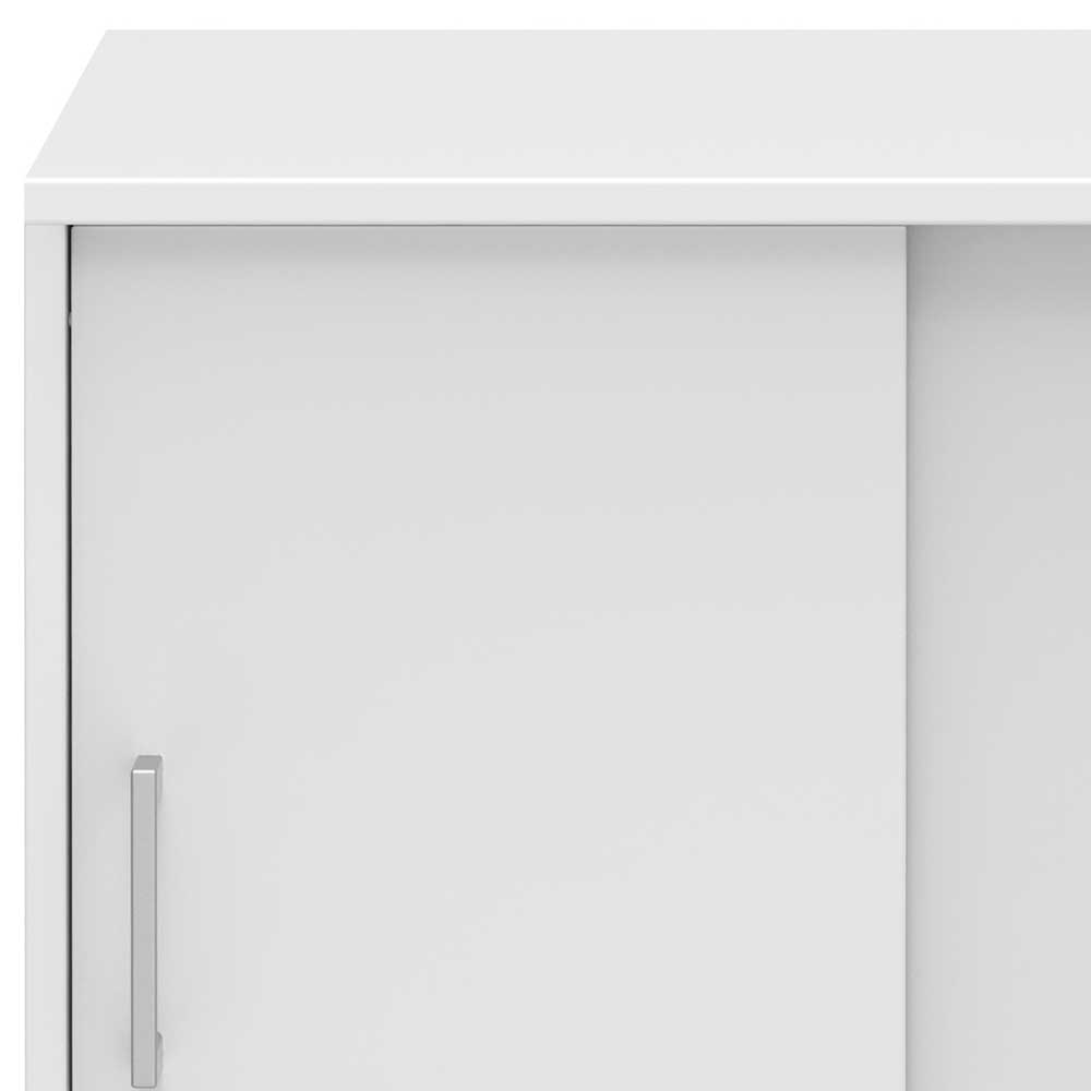 Schiebetüren Aktenschrank Rovigo in Weiß 80 cm breit