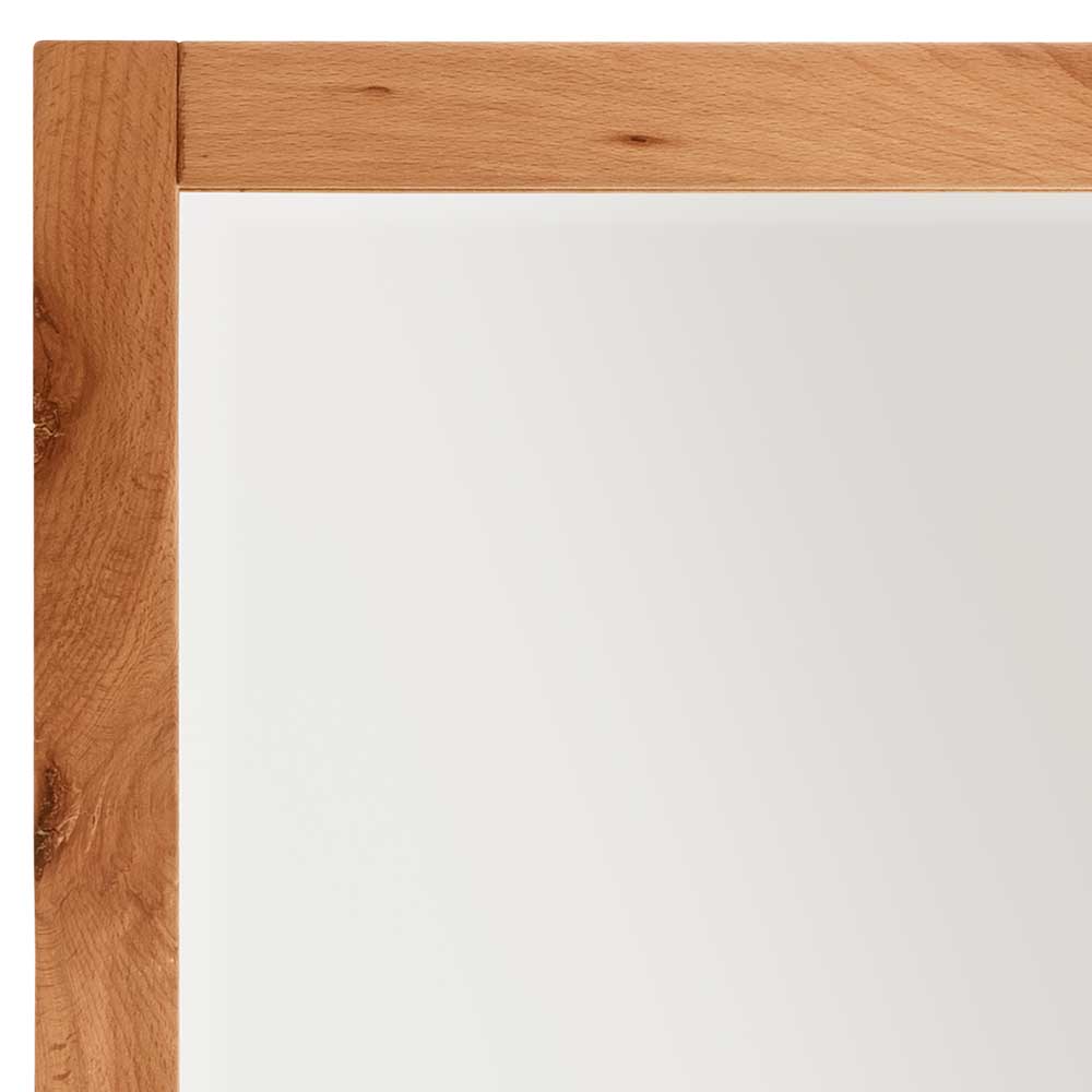 Garderoben Spiegel Sherada 50 cm breit mit Kernbuche Holzrahmen