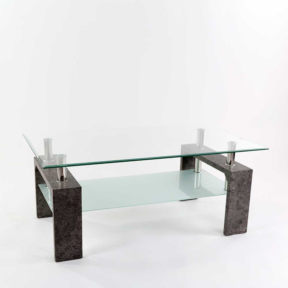 Wohnzimmer Tisch Pacinia mit Glasplatte in modernem Design
