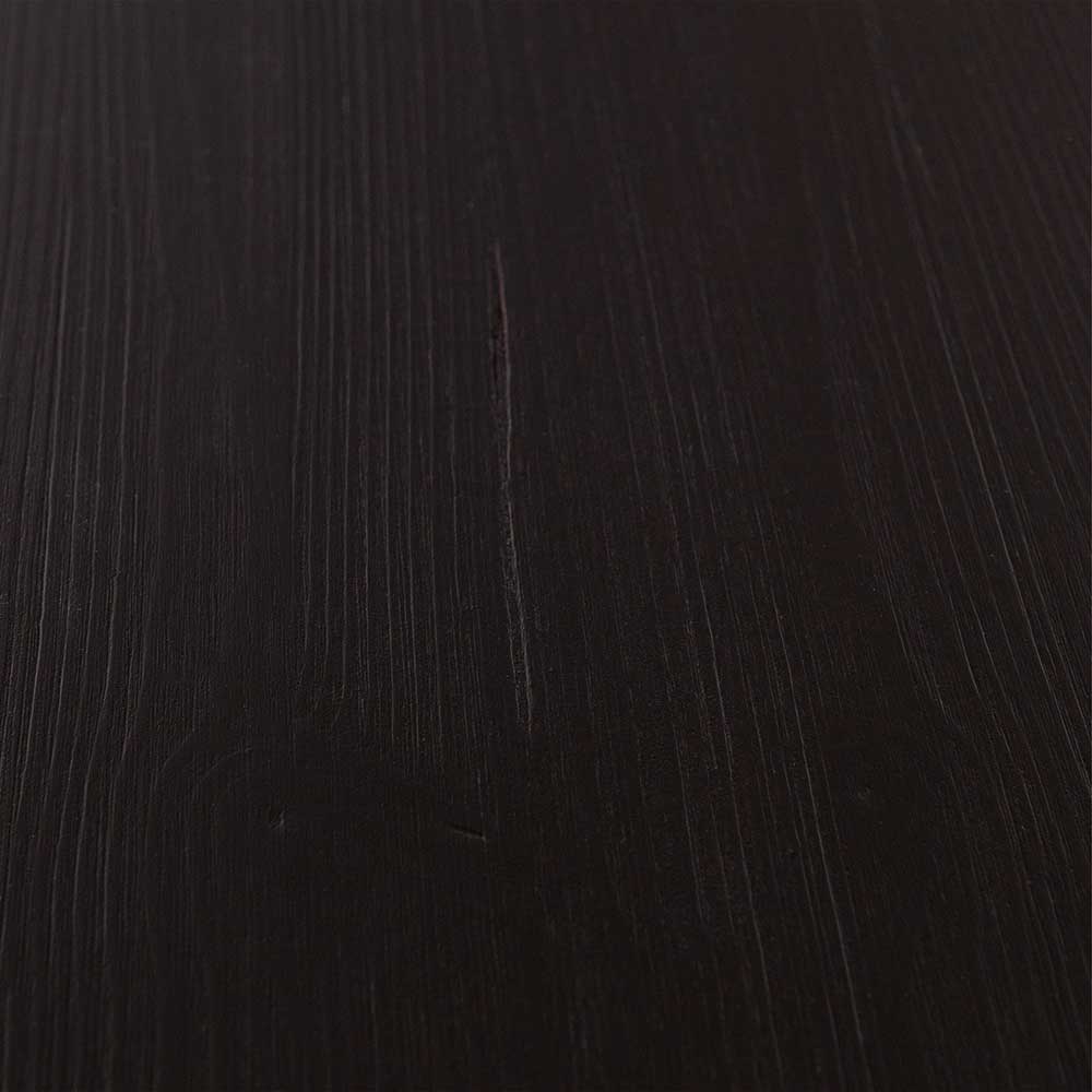 Schwarzes Lowboard Melissa aus Kiefer Massivholz 81 cm breit