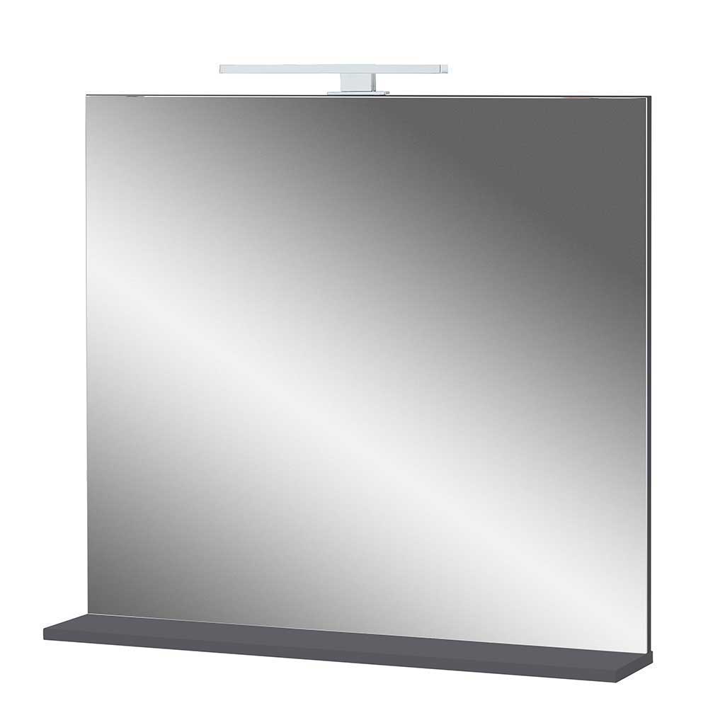 Modernes Badezimmermöbelset Ontentas für die Wandmontage in Grau (vierteilig)