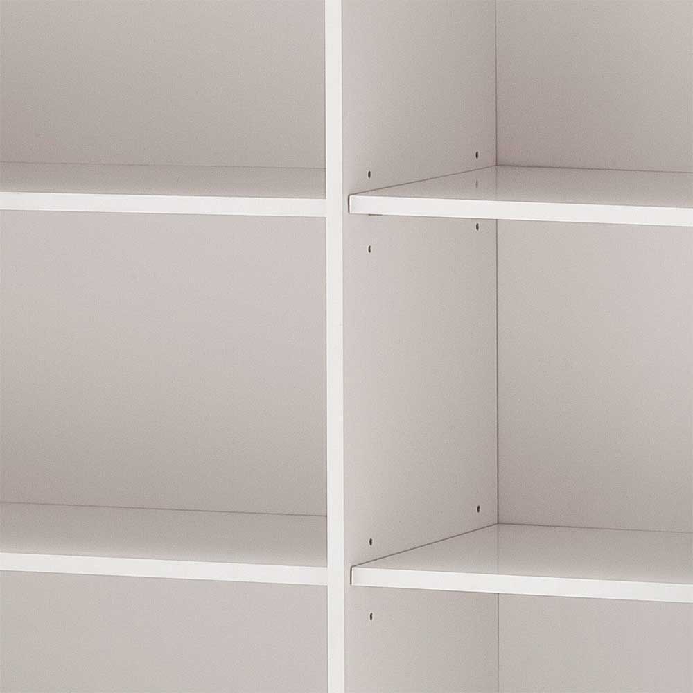 Wohnzimmer Sideboard Coozia in Weiß Hochglanz mit Farbwechsel Beleuchtung