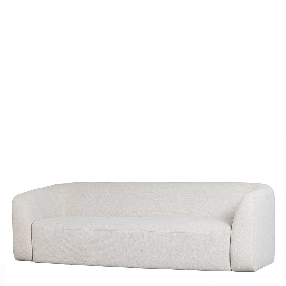 Skandi Design Dreisitzer Couch Xenata in Cremefarben 240 cm breit
