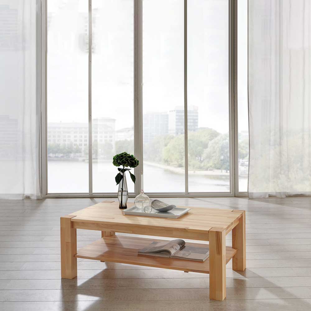 Massivholztisch Around für Wohnzimmer aus Buche geölt
