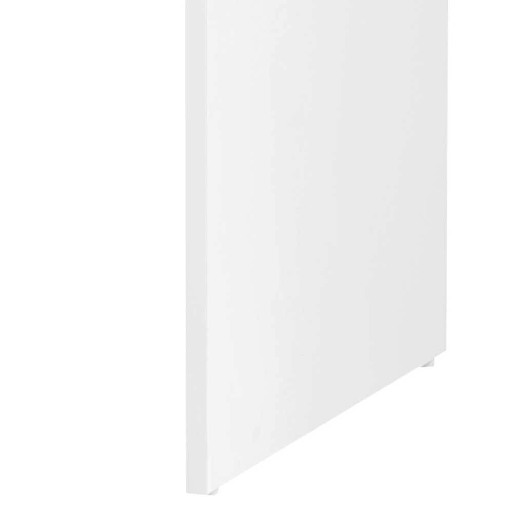 Skandi Design Schreibtisch Fistrius in Weiß mit zwei Schubladen