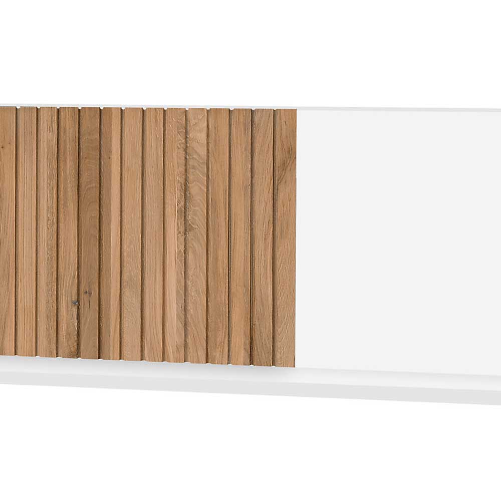 Wandboard Sibiuta in Weiß und Eiche Bianco 183 cm breit