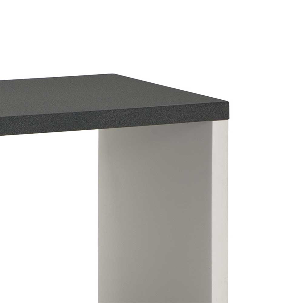 Regal Lowboard Offerta in Weiß Grau modern