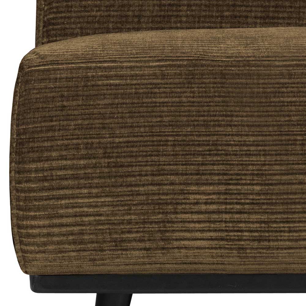 Modernes Sofa Modul Cord Fidan in Hellbraun 79 cm breit