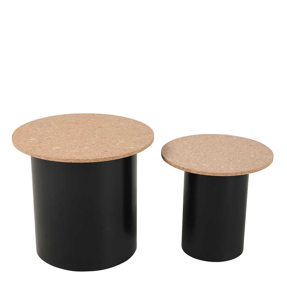 Wohnzimmer Tische Kospas mit runder Tischplatte aus Kork (zweiteilig)