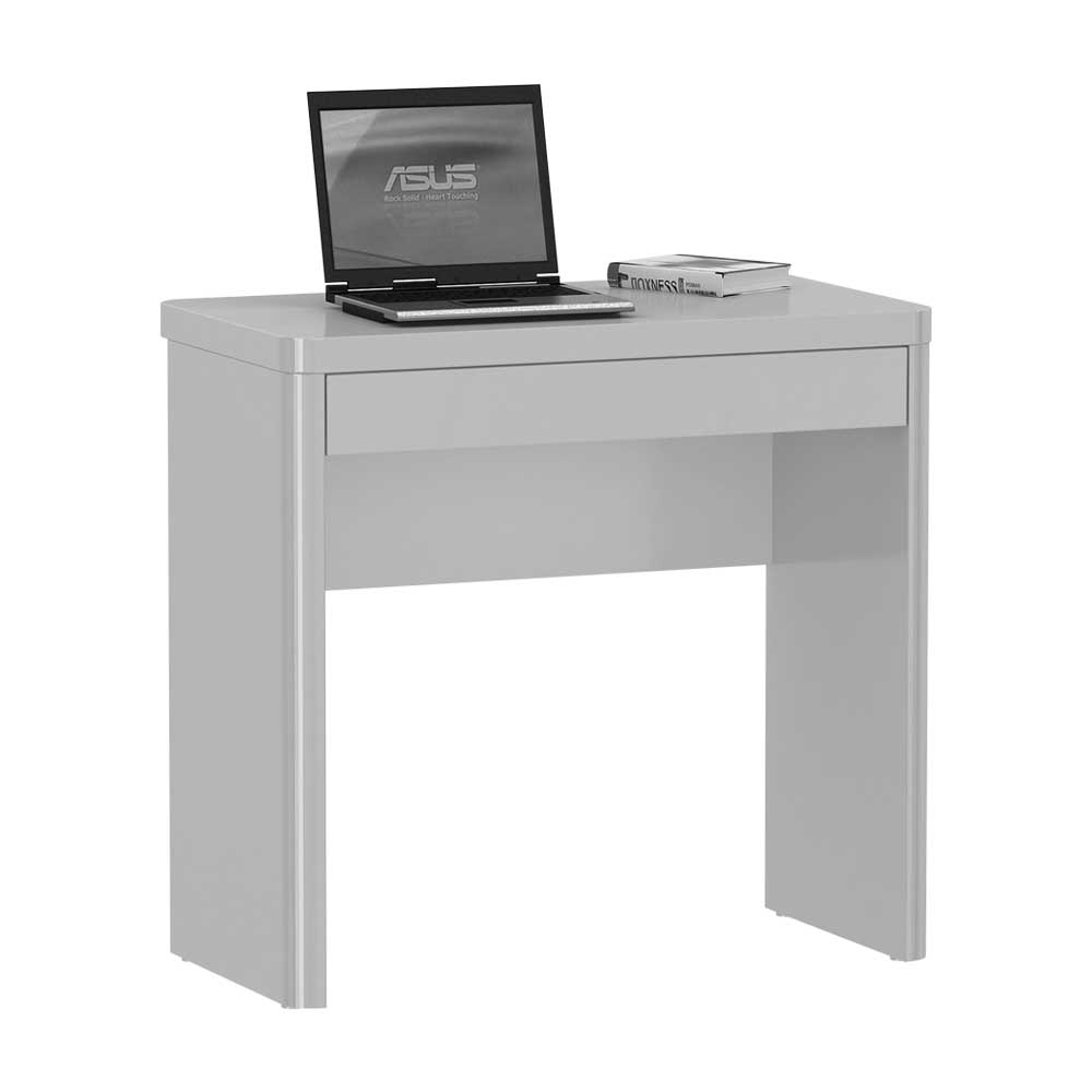 Computertisch Jonna in Weiß Hochglanz 80 cm breit