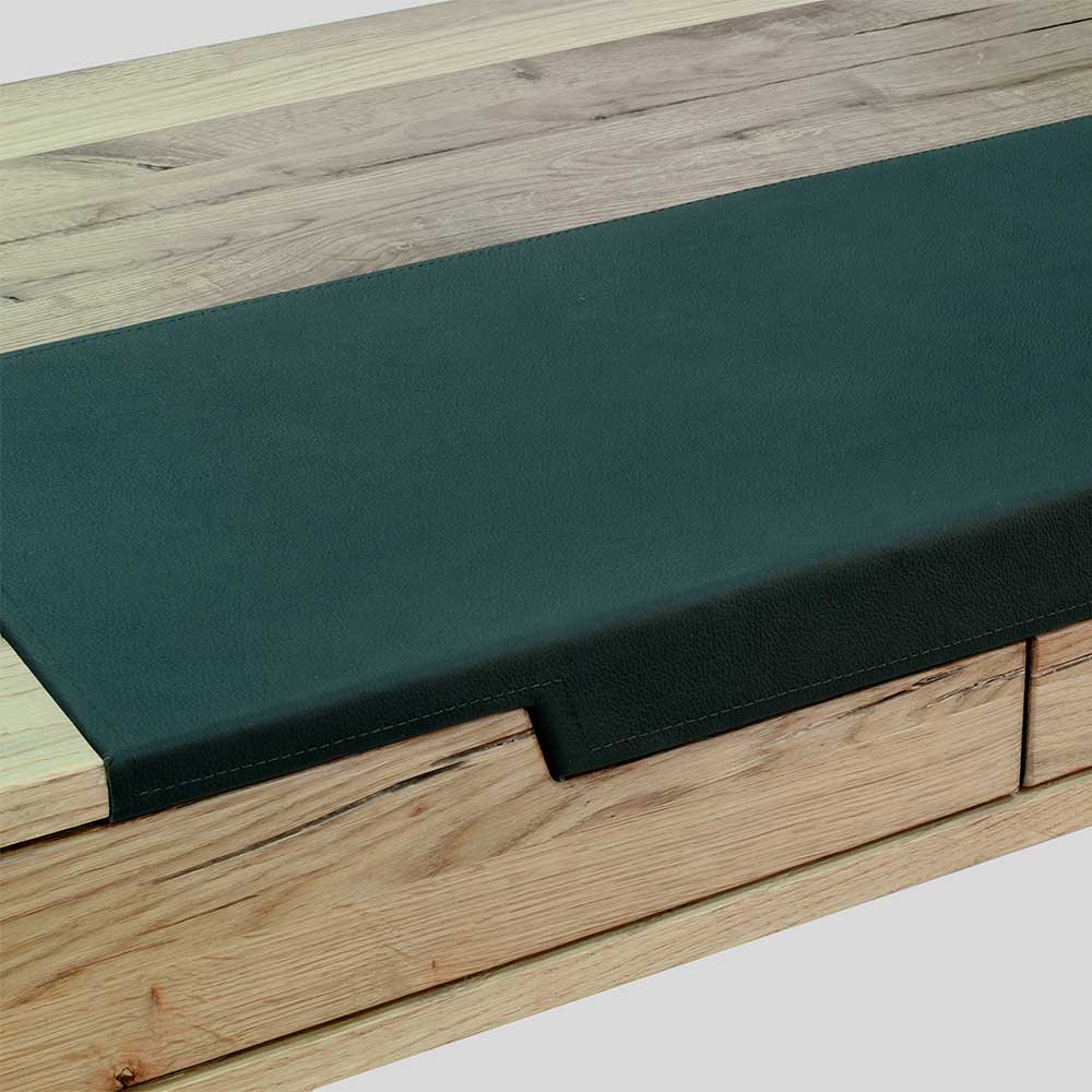 Schreibtisch Seviona aus Asteiche Massivholz in Bianco geölt