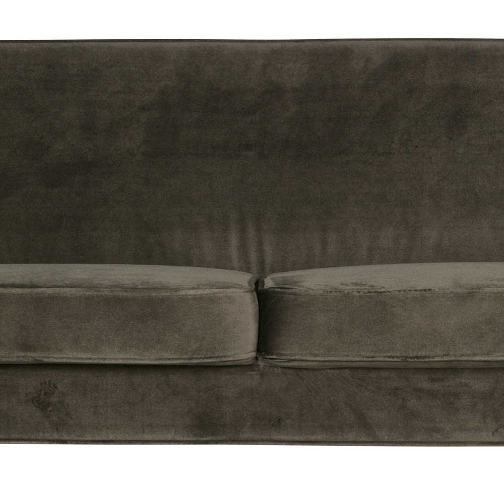 Couch Adamsa in Dunkelgrün Used Optik mit Webstoff
